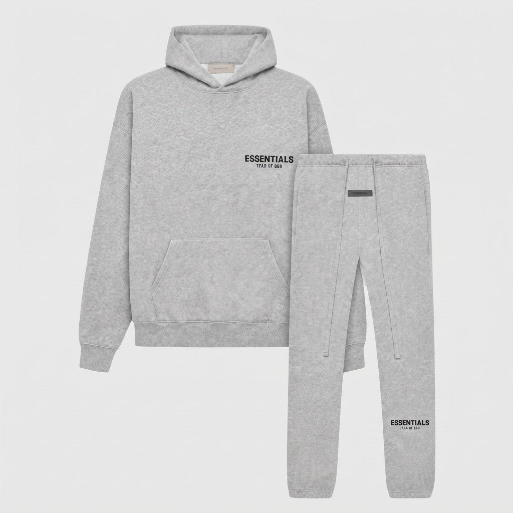 Ensemble Fear of God Essentials Gris Chiné