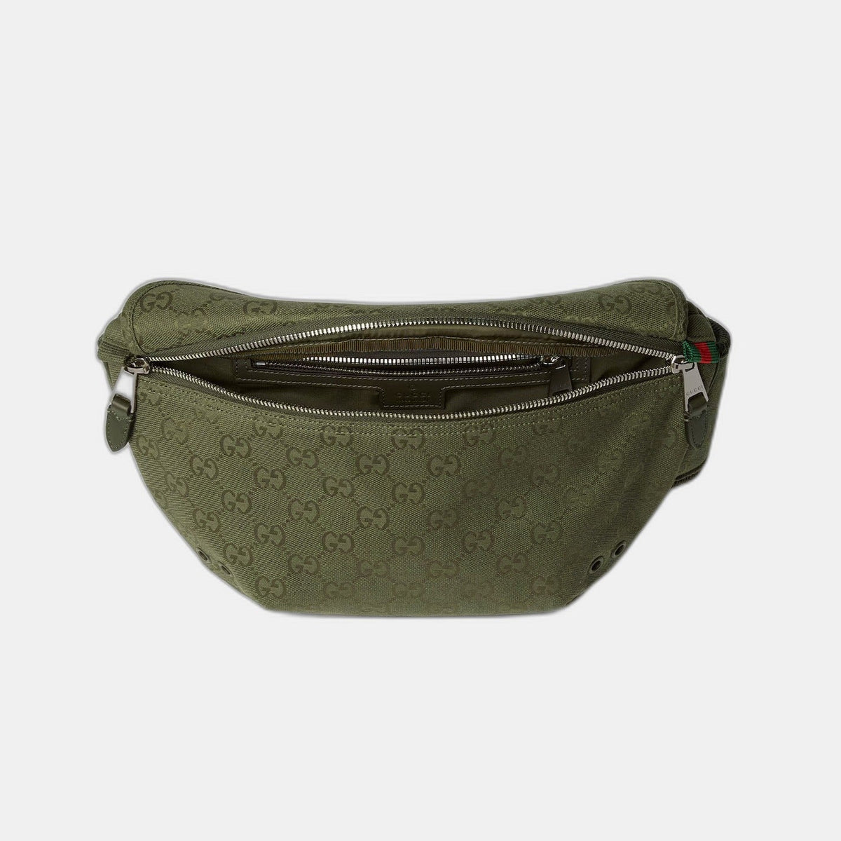 Sac ceinture en toile GG grand format