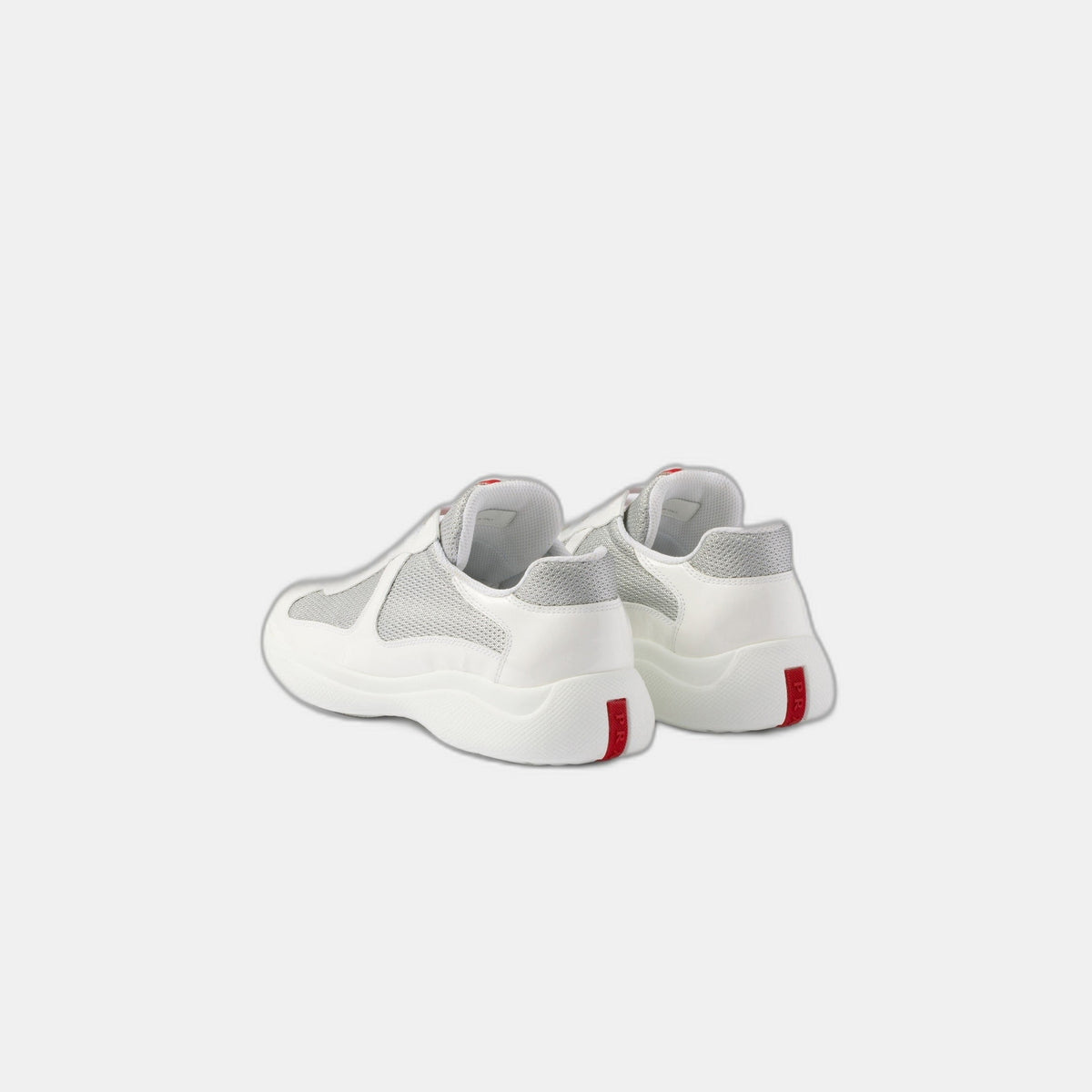 Baskets Prada America’s Cup en tissu Bike blanc