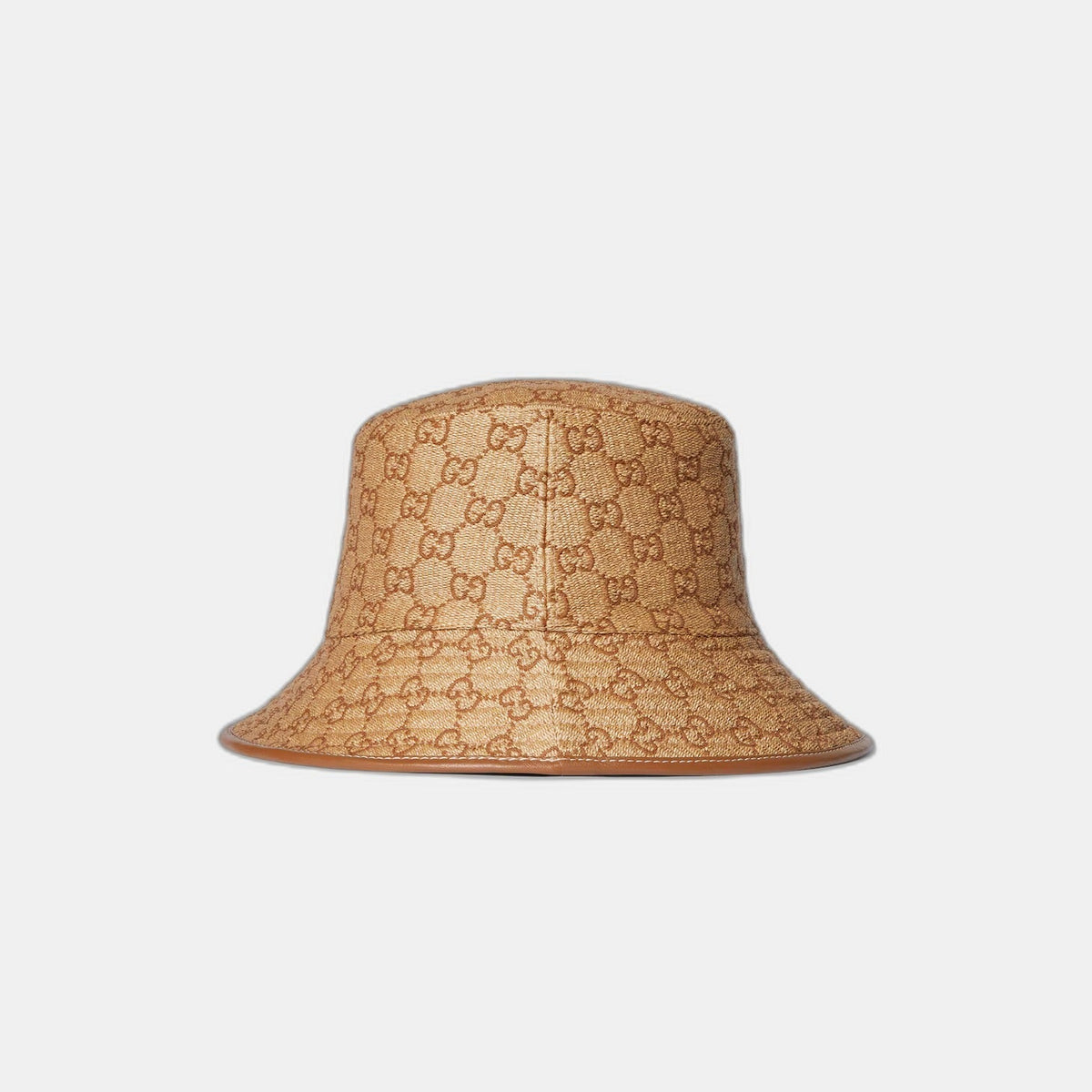 Chapeau seau en paille GG