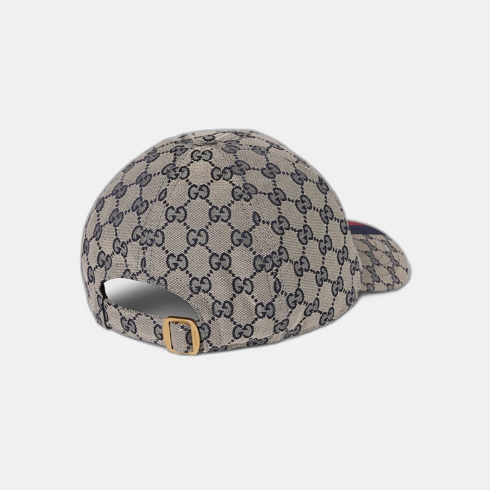 CASQUETTE DE BASE-BALL EN TOILE GG D'ORIGINE Beige BLEU