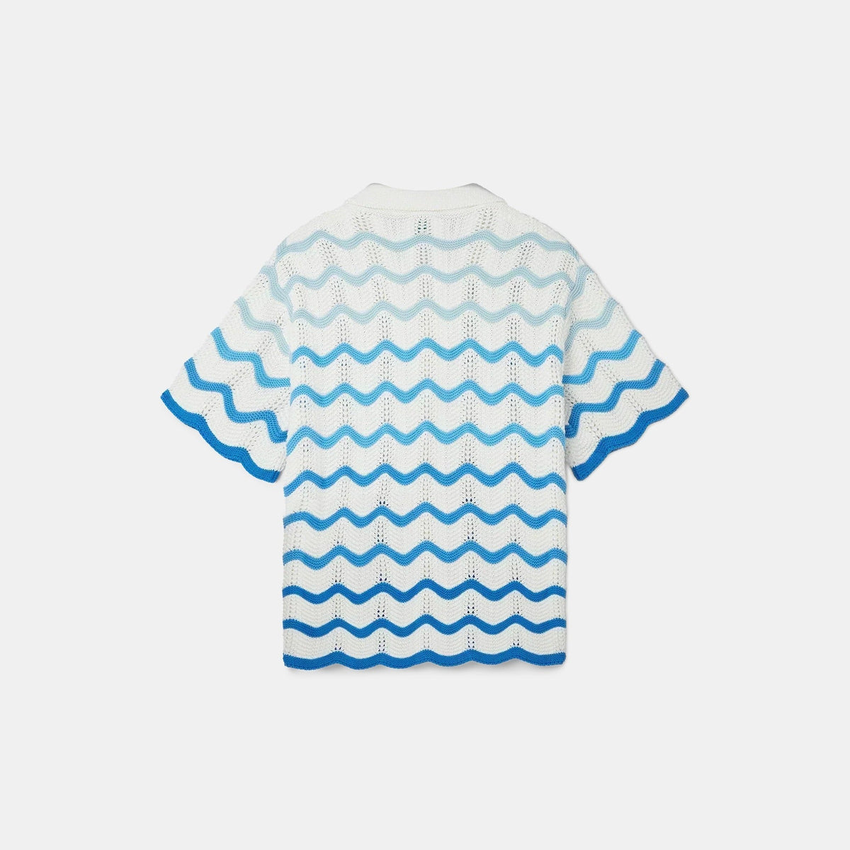 Wavy Gradient Crochet Shirt - casablanca (2)