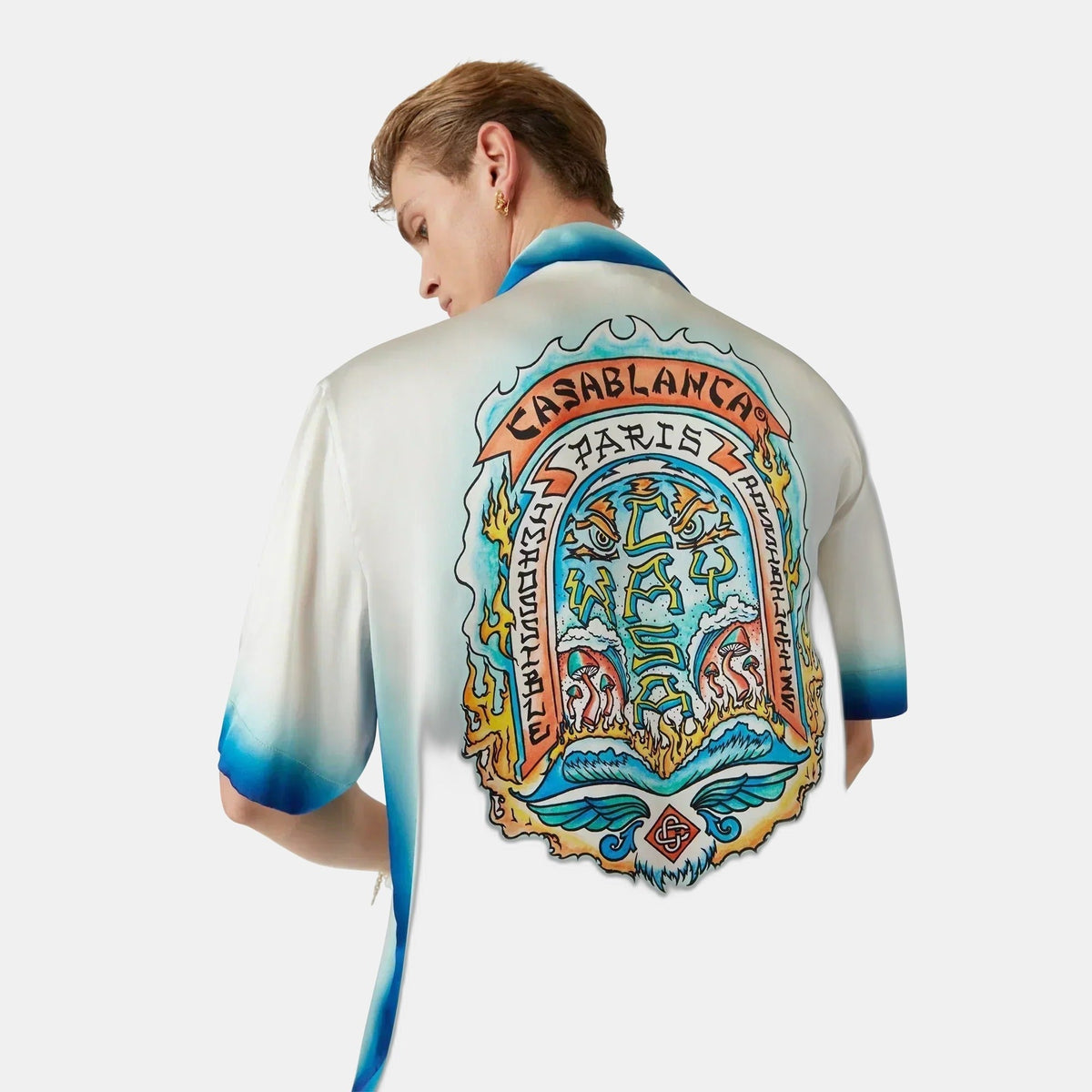 Casa Way Skate Short Sleeve Silk Shirt