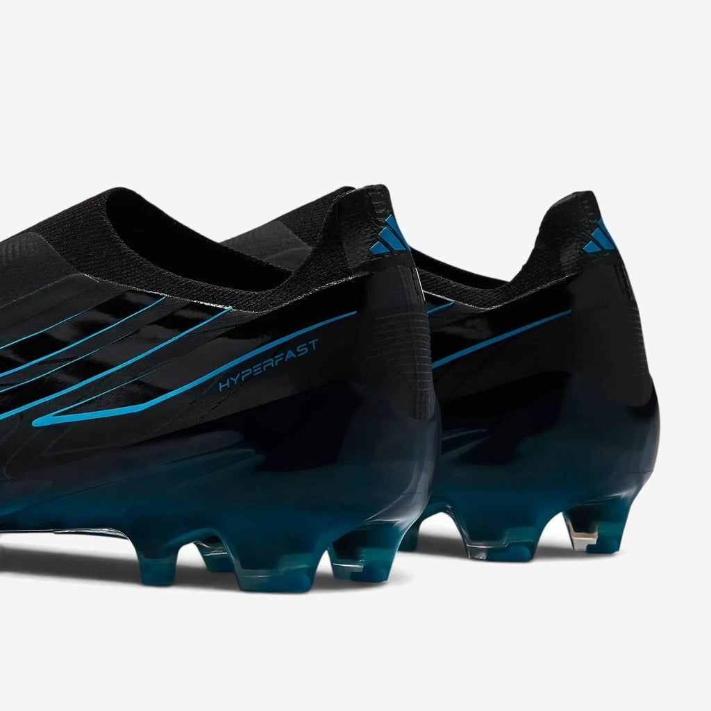 Adidas F50 Hyperfast Elite Laceless FG Immortal DNA - Noir/Lucid Ray Blue