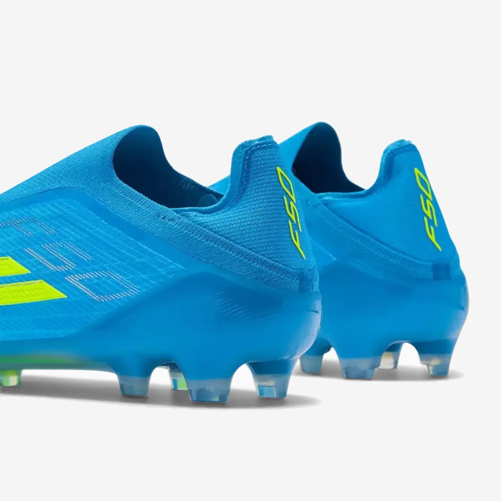 Adidas F50 Laceless Elite FG Ice Cold Precision - Bleu/Jaune