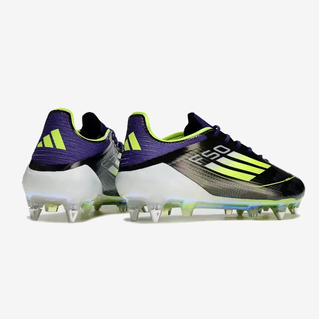 Adidas F50 Languette SG Fast Reborn - Violet/Blanc/Vert ÉDITION LIMITÉE