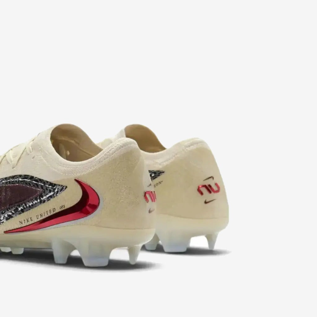 Nike Phantom 6 Elite Low Cut FG United - Bordeaux/Universal Red/Gris