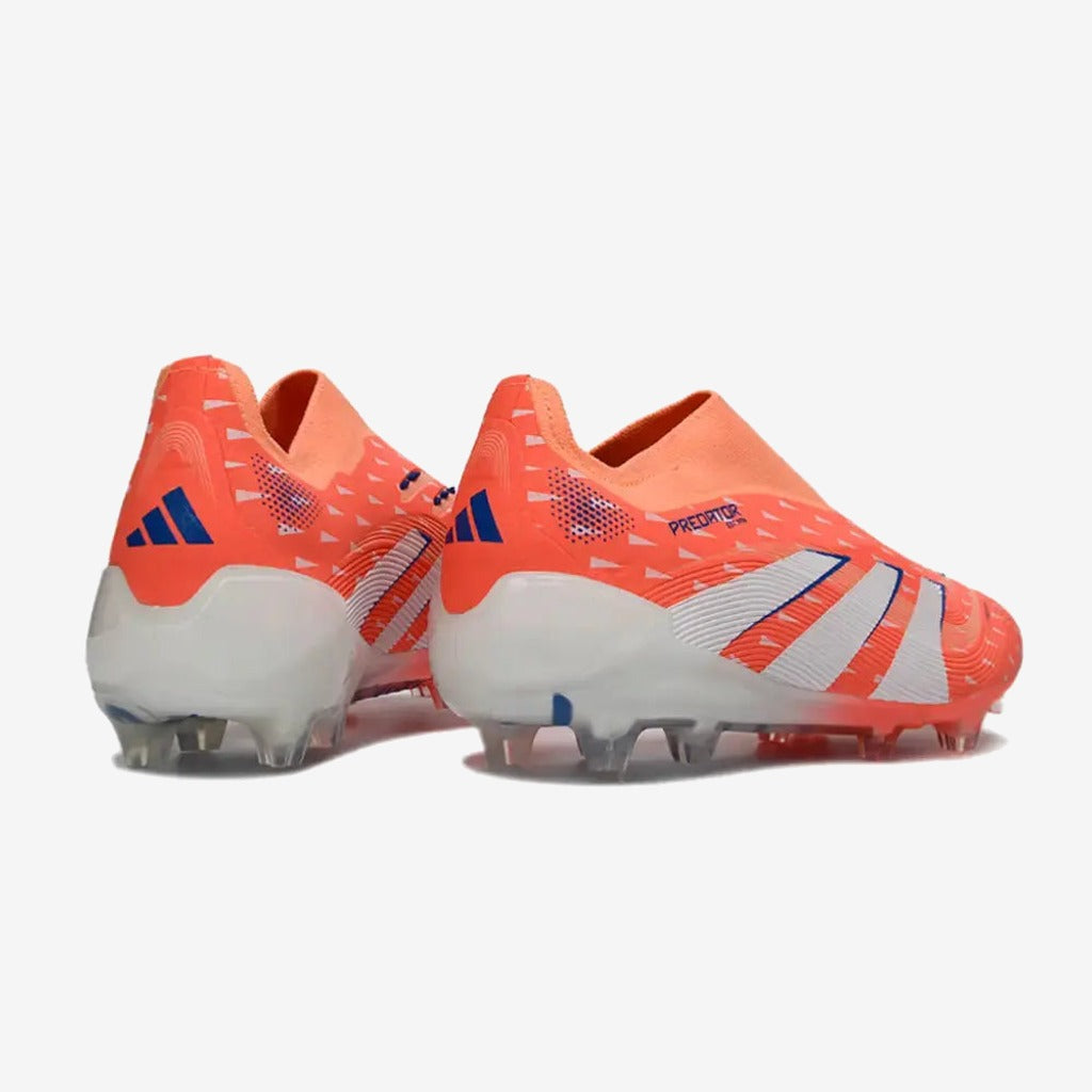 Adidas PREDATOR ELITE LACELESS FG CORAL BLAZE - CORAL/BLANC/BEAM ORANGE