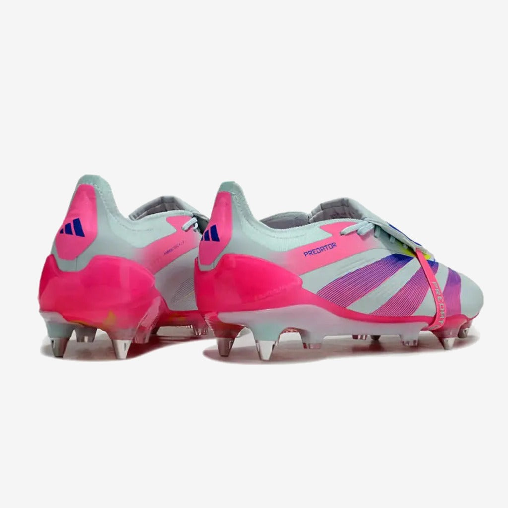 Adidas Predator Elite SG - Blanc/Rose/Violet/Bleu/Jaune