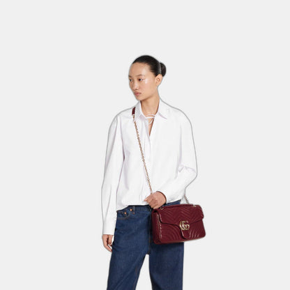 Sac à épaule grand format à motif GG Marmont - #1