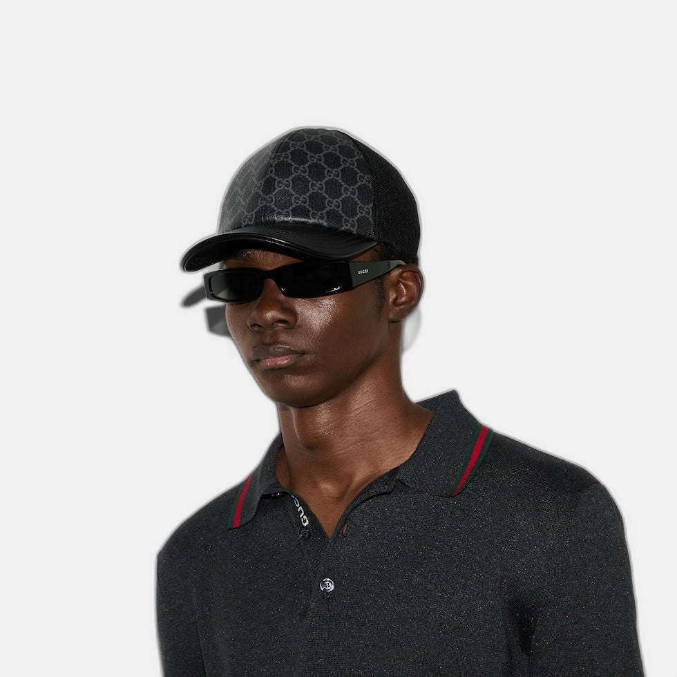 CASQUETTE EN TOILE GG MONOGRAM Noir