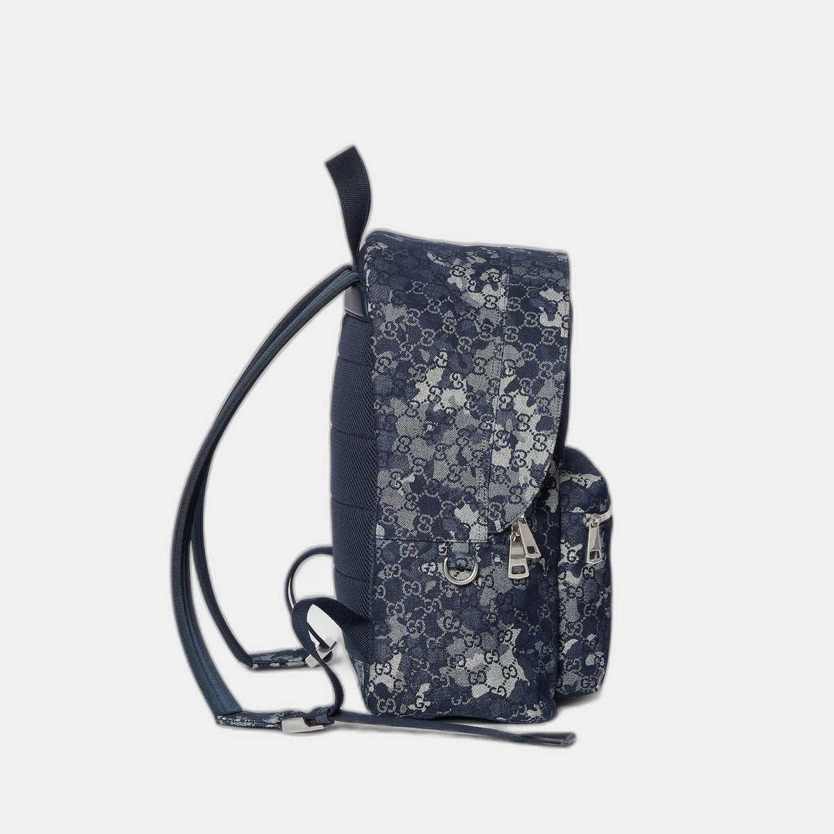 Sac à dos en denim GG grand format