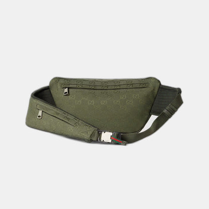 Sac ceinture en toile GG grand format