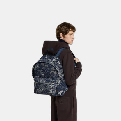 Sac à dos en denim GG grand format