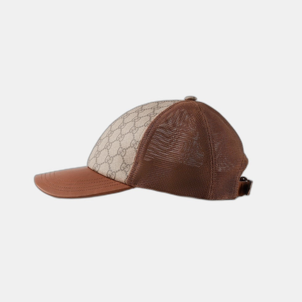 CASQUETTE EN TOILE GG MONOGRAM maron