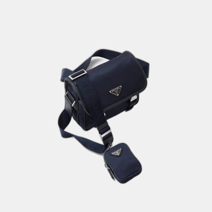 Sac porté épaule en Re-Nylon et cuir Saffiano - #5