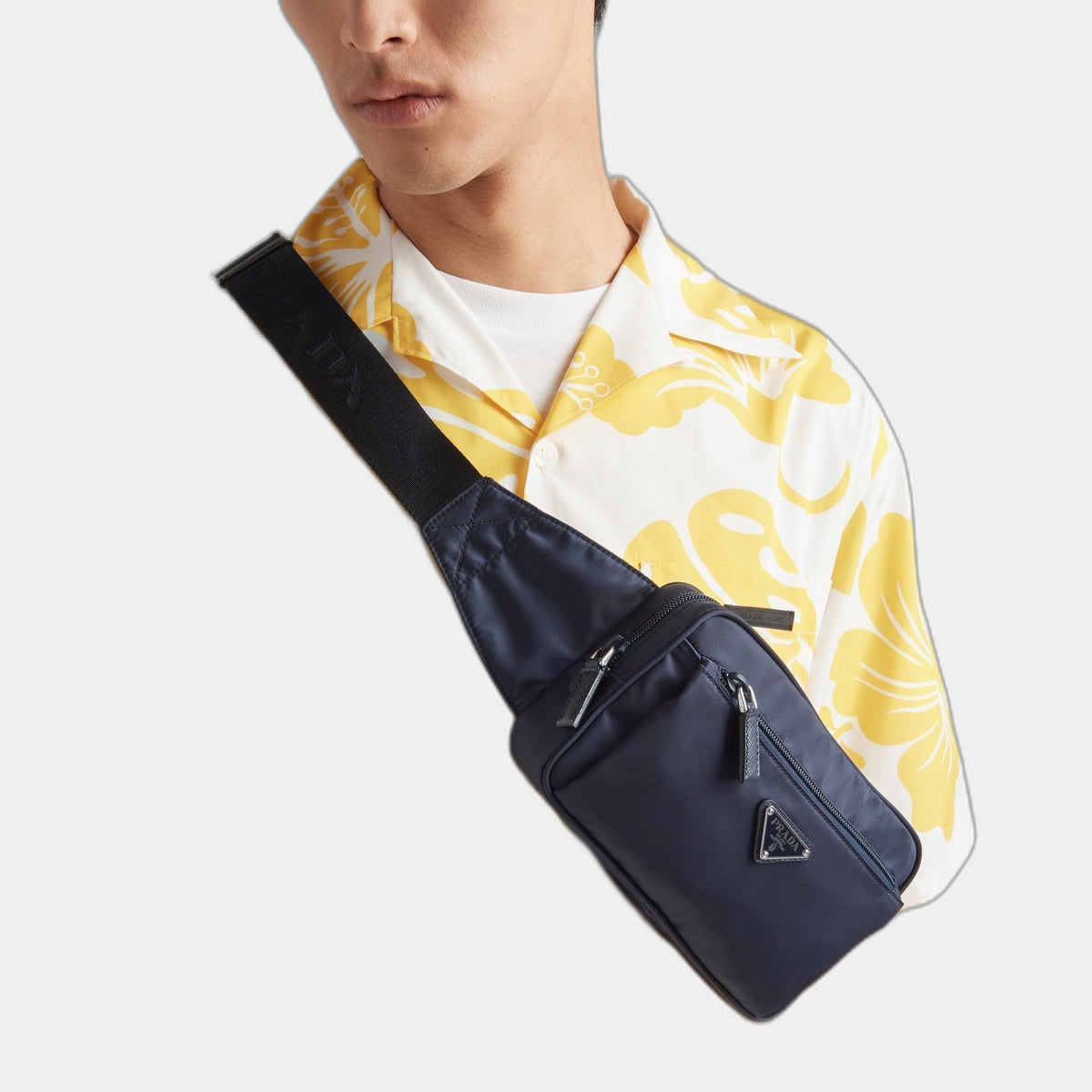 Sac banane en Re-Nylon et cuir Saffiano - #2