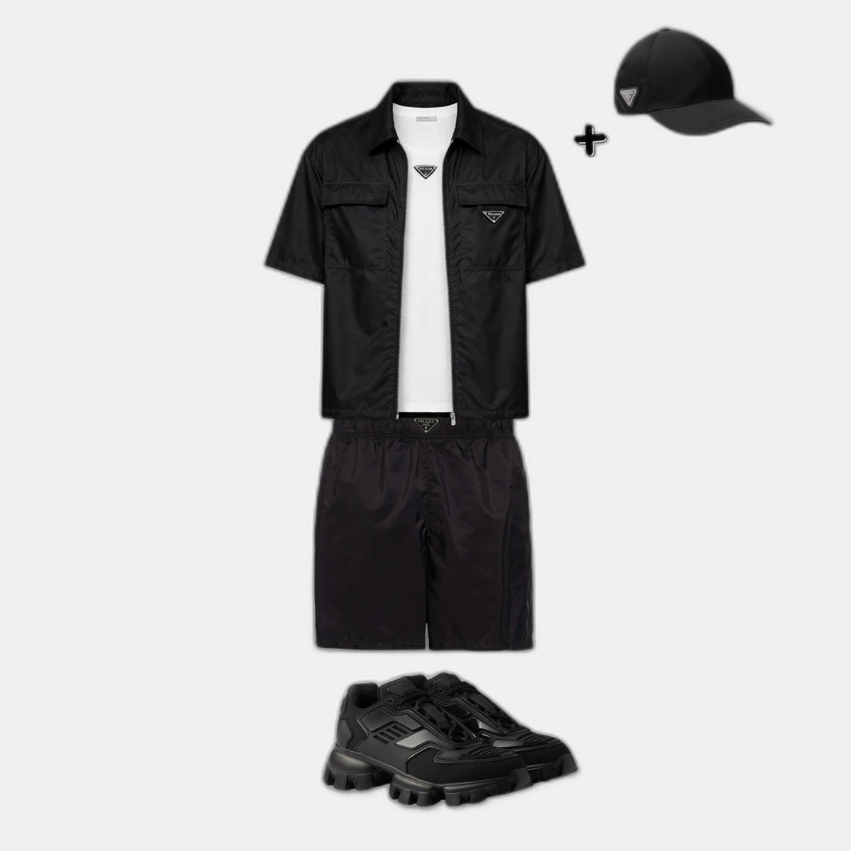 Outfit Pr°da Noir + Casquette Offerte