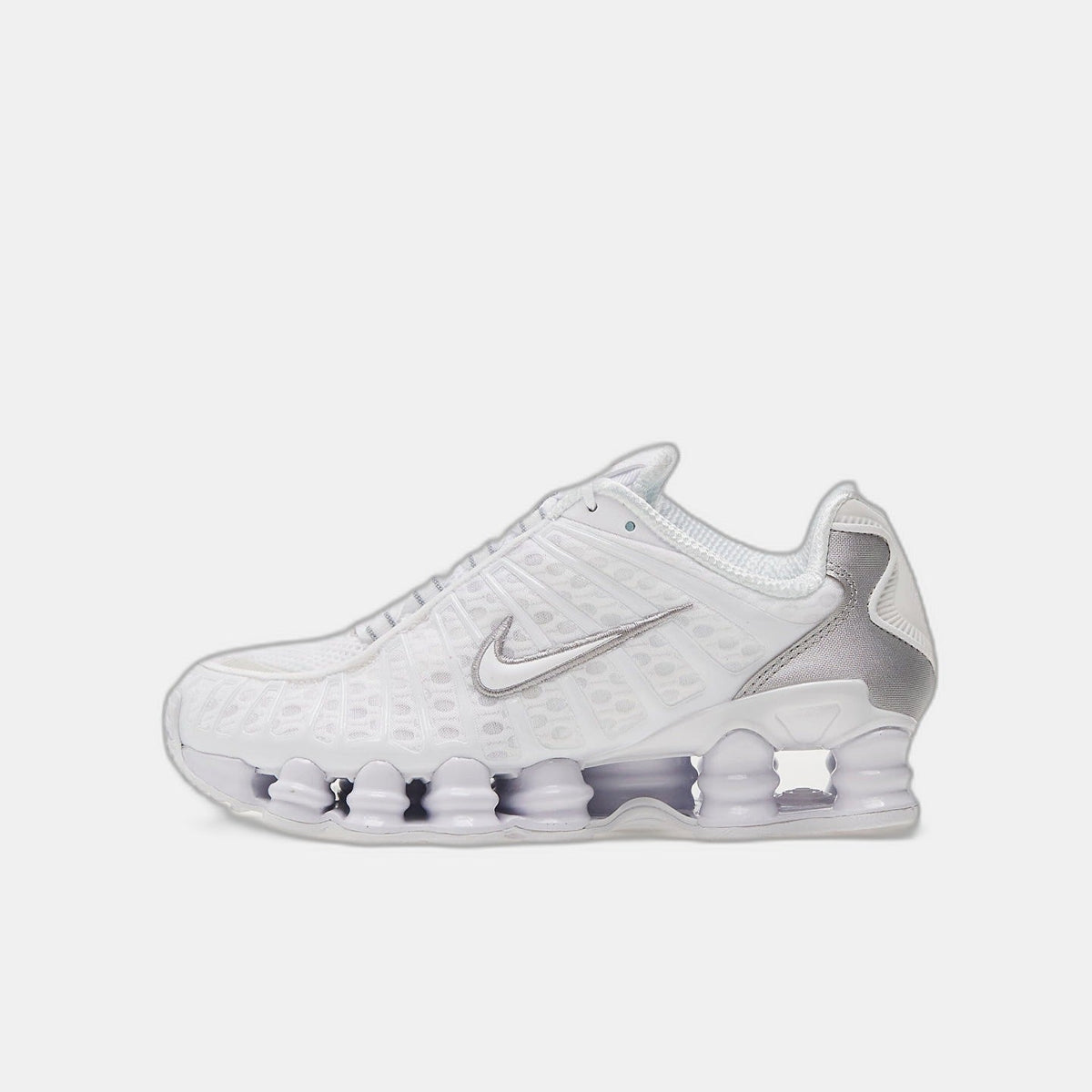 Nike Shox TL White Metallic Silver Max Orange (Women's)