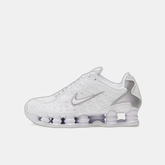 Nike Shox TL White Metallic Silver Max Orange (Women's)