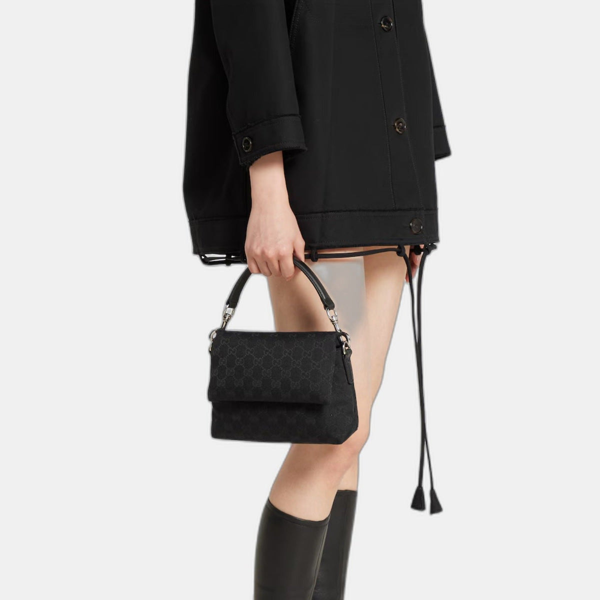 Sac à bandoulière en toile GG petit format - #1