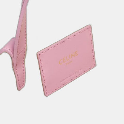 Céline - Classic Panier petit modèle Souple Raphia et veau Pink