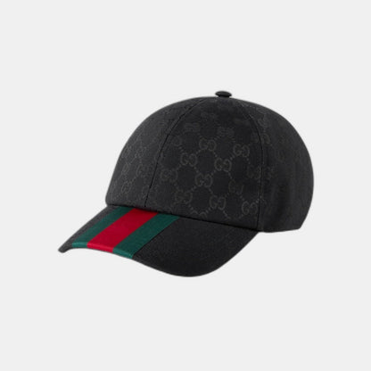 CASQUETTE DE BASE-BALL EN TOILE GG D'ORIGINE NOIR