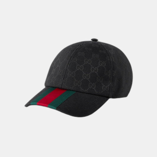 CASQUETTE DE BASE-BALL EN TOILE GG D'ORIGINE NOIR