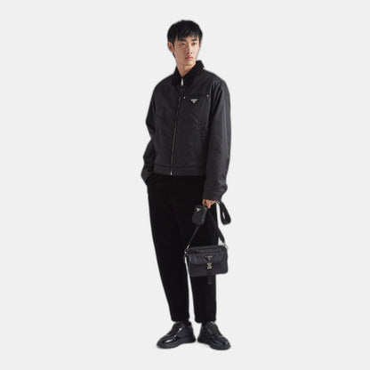 Sac porté épaule en Re-Nylon et cuir Saffiano - #8