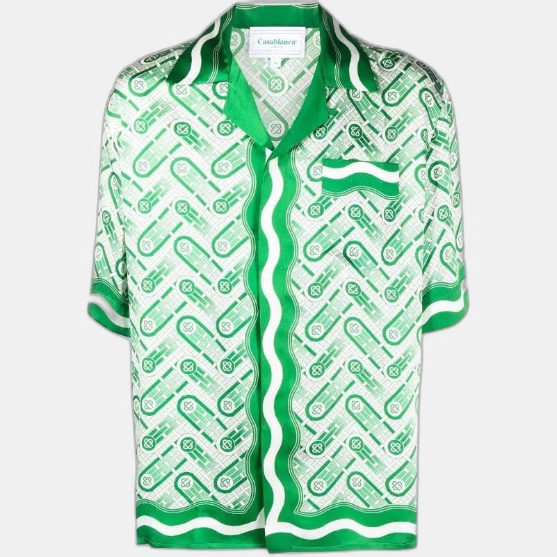 Casablanca Ping Pong monogram-print shirt