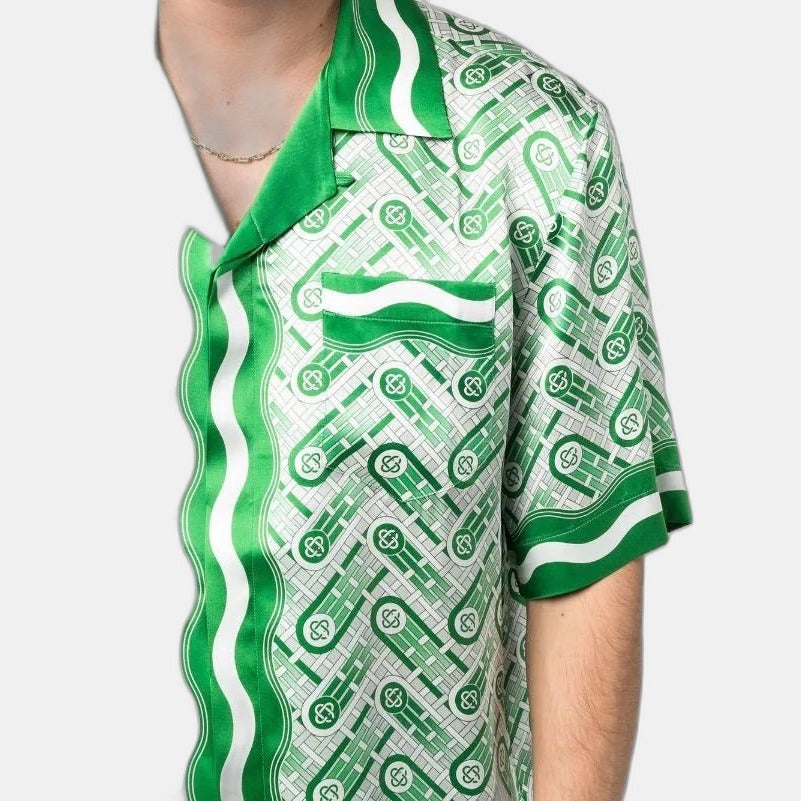Casablanca Ping Pong monogram-print shirt