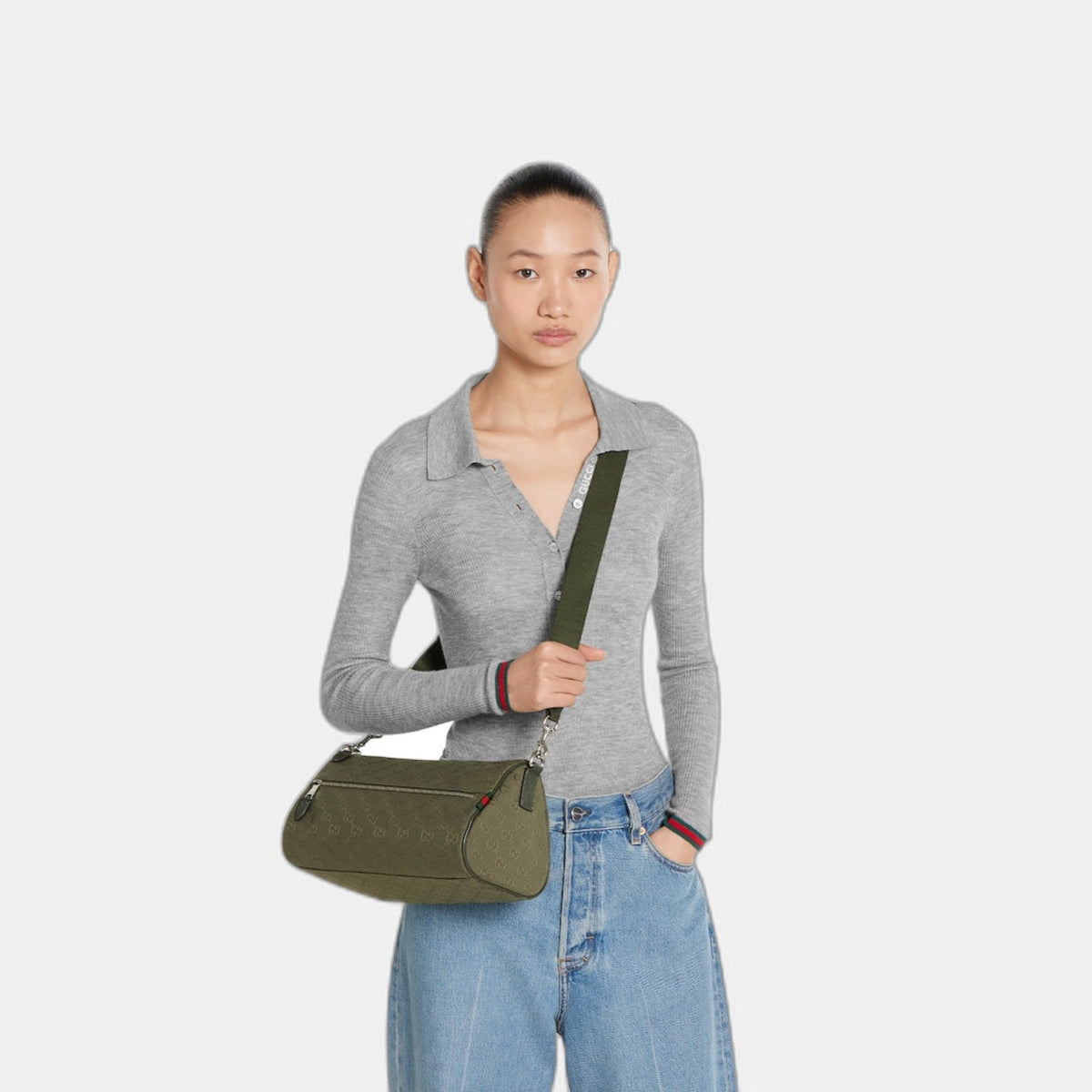 Sac cylindrique en toile GG petit format - #1