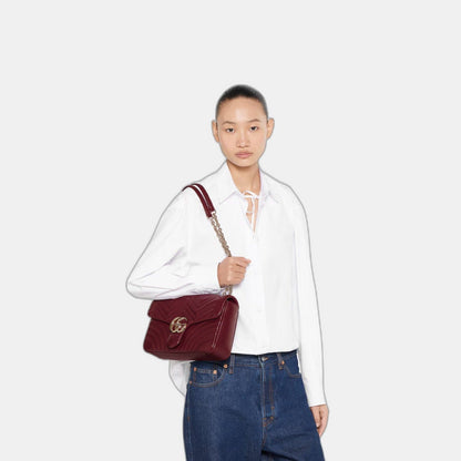 Sac à épaule grand format à motif GG Marmont - #1
