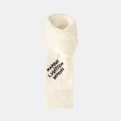Bonnet et Écharpe Écharpe Damier Snug Crème