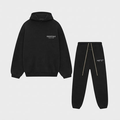 Ensemble Fear of God Essentials Noir Logo Dos