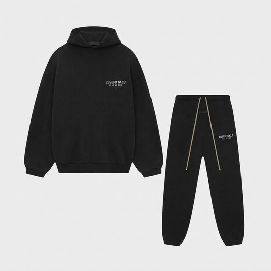 Ensemble Fear of God Essentials Noir Logo Dos