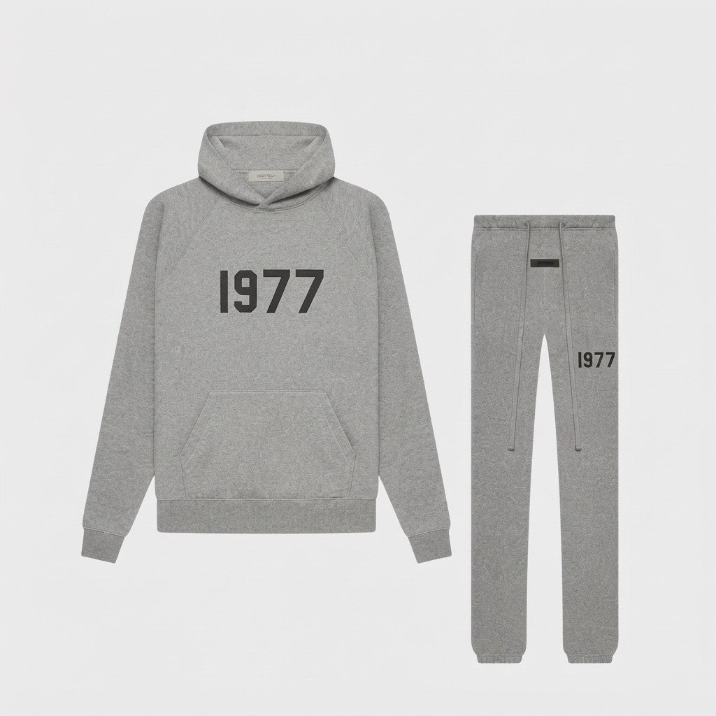 Ensemble Fear of God Essentials 1977 Gris Foncé