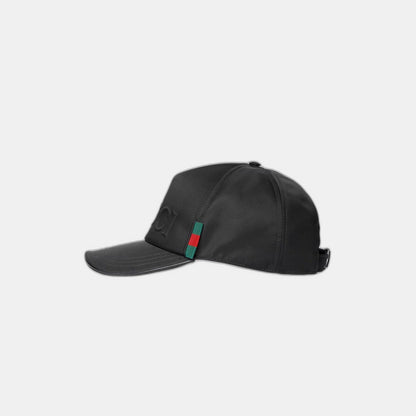 Casquette de baseball en nylon avec logo Gucci