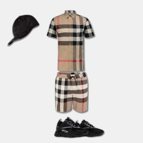Outfit Chemise Burb°rry + Casquette Offerte