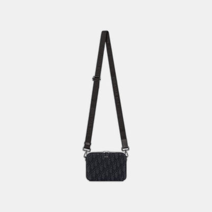 Pochette zippée à bandoulière Noir