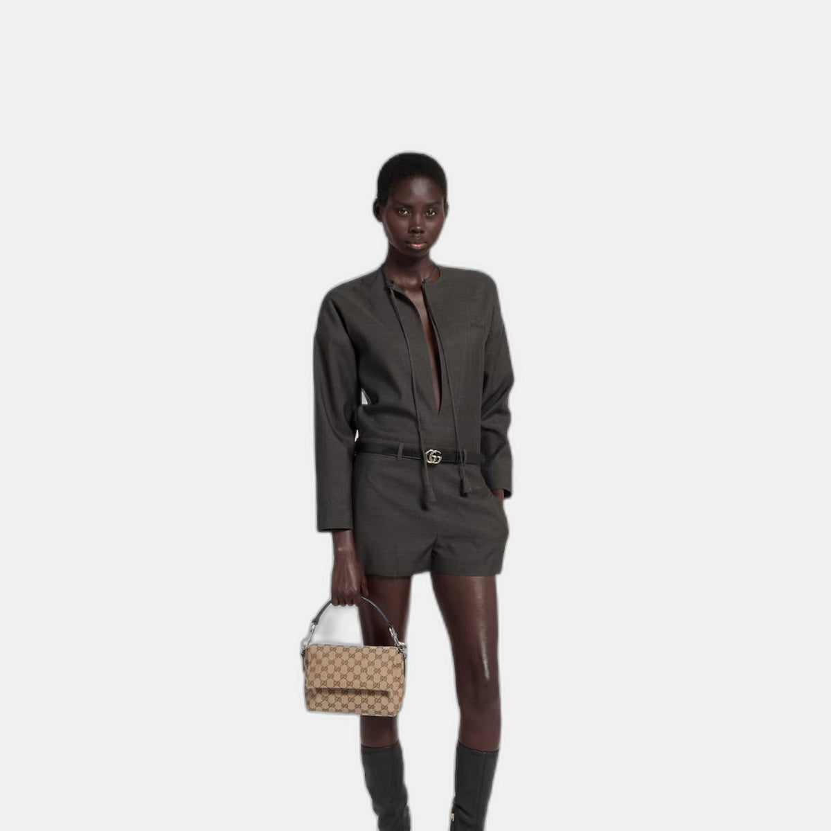 Sac à bandoulière en toile GG petit format - #2