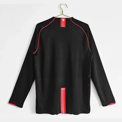 Maillot 07-08 Manchester United Exterieur Manches Longues