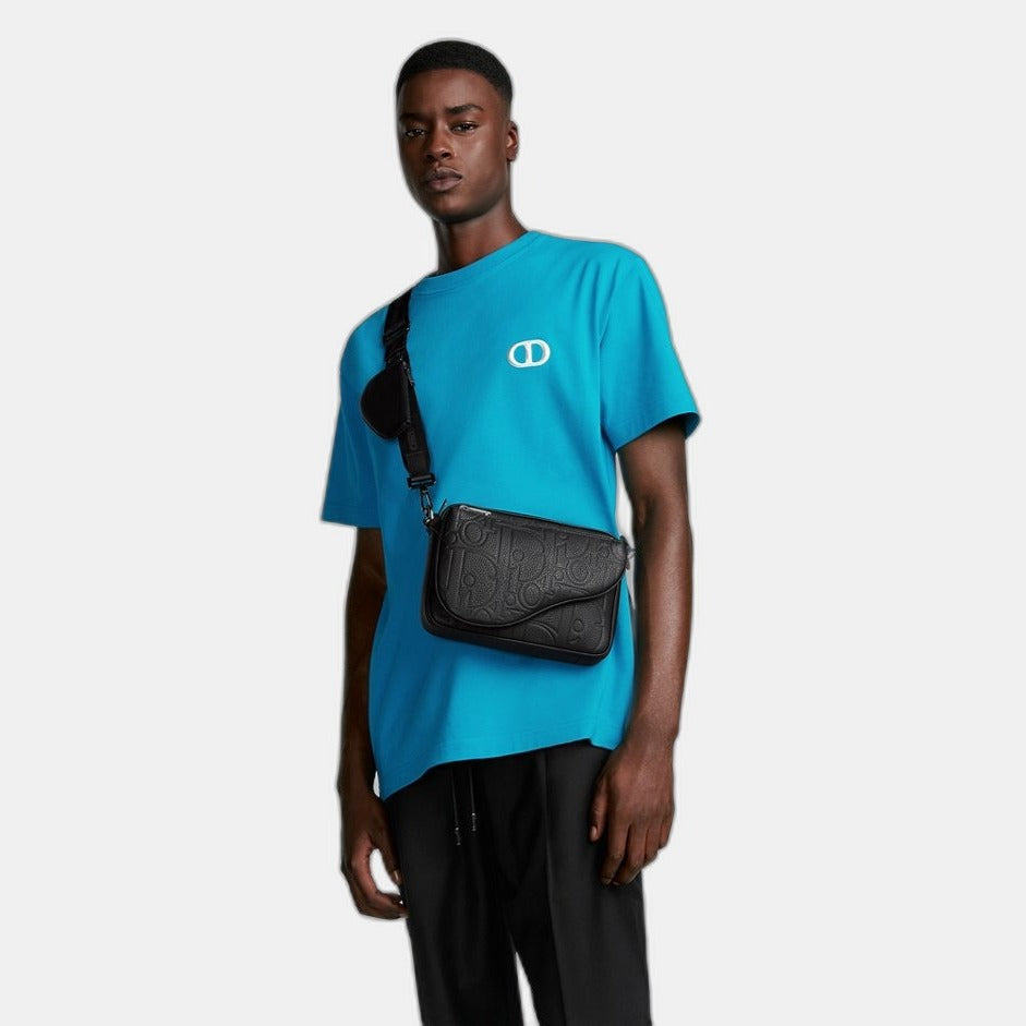 Triple Pouch Saddle Cuir