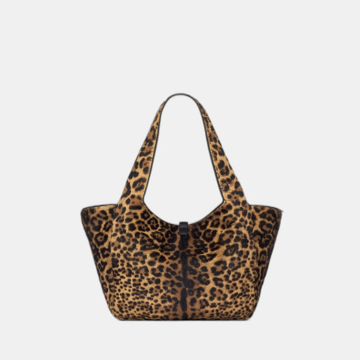 LE 5 À 7 BEA EN CUIR EFFET PONY LEOPARD