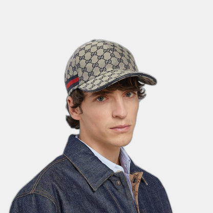 CASQUETTE EN TOILE ORIGINAL GG AVEC BANDE WEB