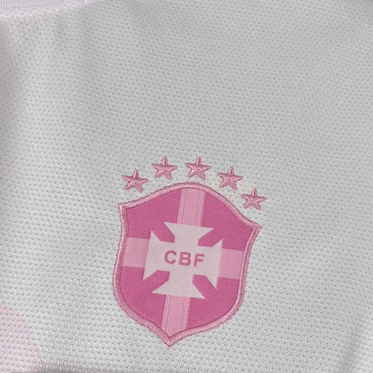 Maillot Brésil Concept Rose & Blanc 2025-26