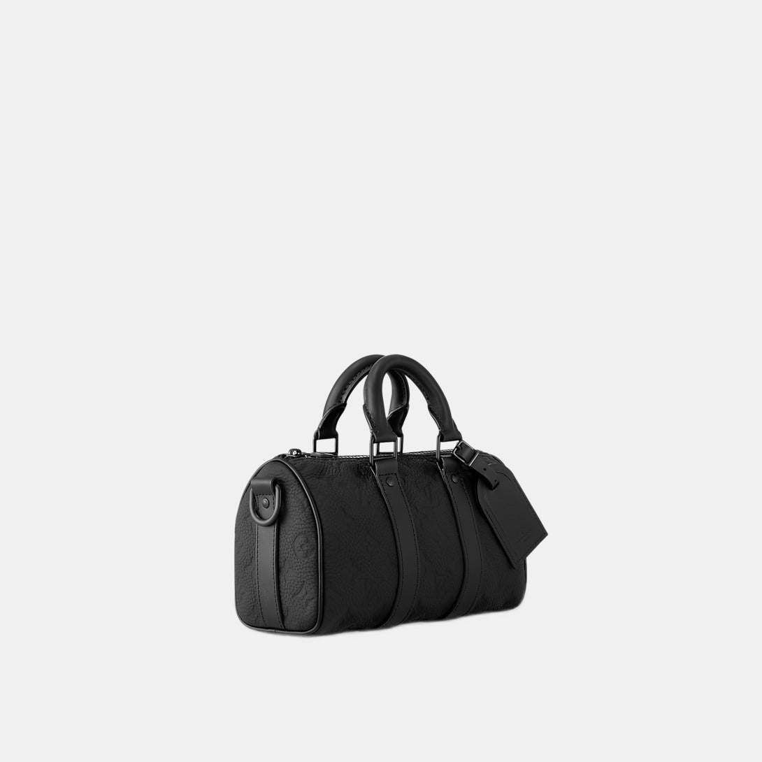 Sac Keepall Bandoulière 25 Noir Cuir