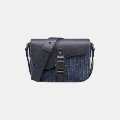 Sac Messenger à rabat Saddle Small bleu marine