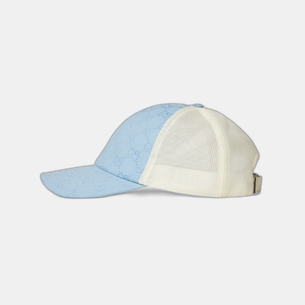 CASQUETTE EN TOILE ORIGINAL GG BLEU BLANC