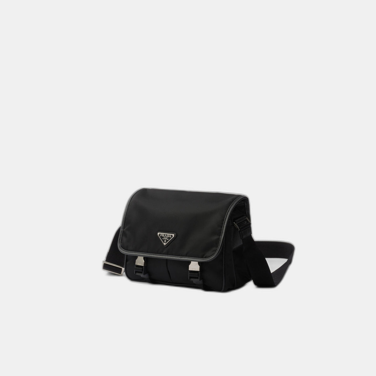Sac porté épaule en Re-Nylon et cuir Saffiano - #12